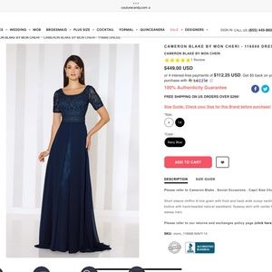 Cameron Blake Mother of the Bride dress